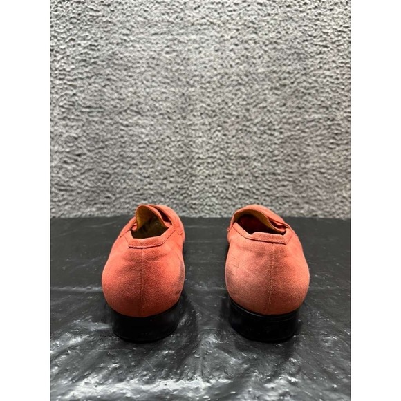 Jean-Michel Cazabat Suede Leather Slip-On Loafers Orange Mens Size 41.5‎ EU main image 5